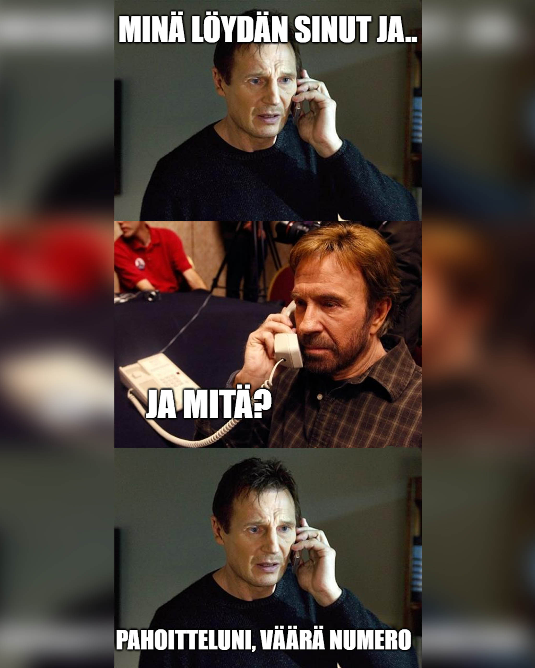 Chuck Norris: väärä numero!