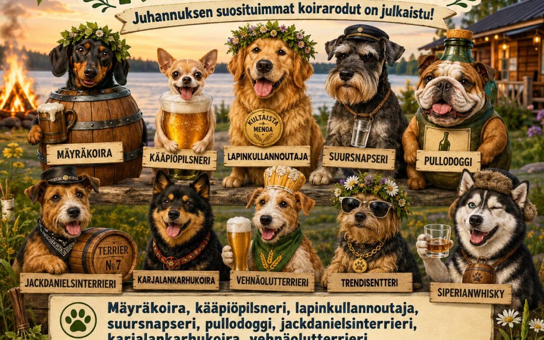 Juhannuksen koirarodut on julkaistu