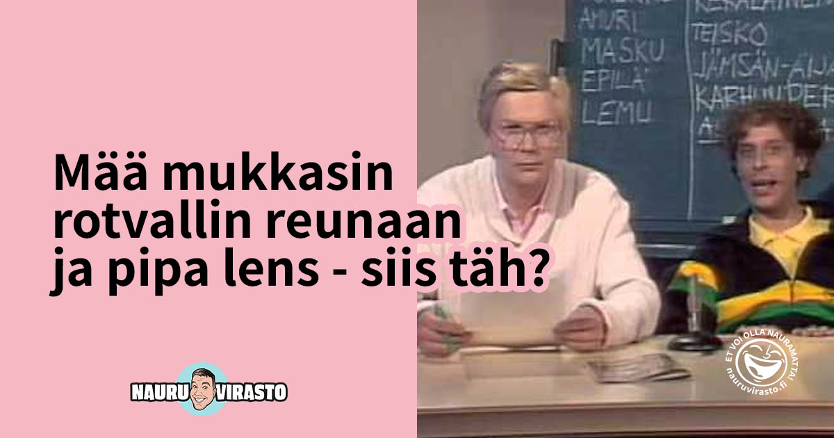 Mää mukkasin rotvallin reunaan ja pipa lens – Tampereen murteen pikakurssi